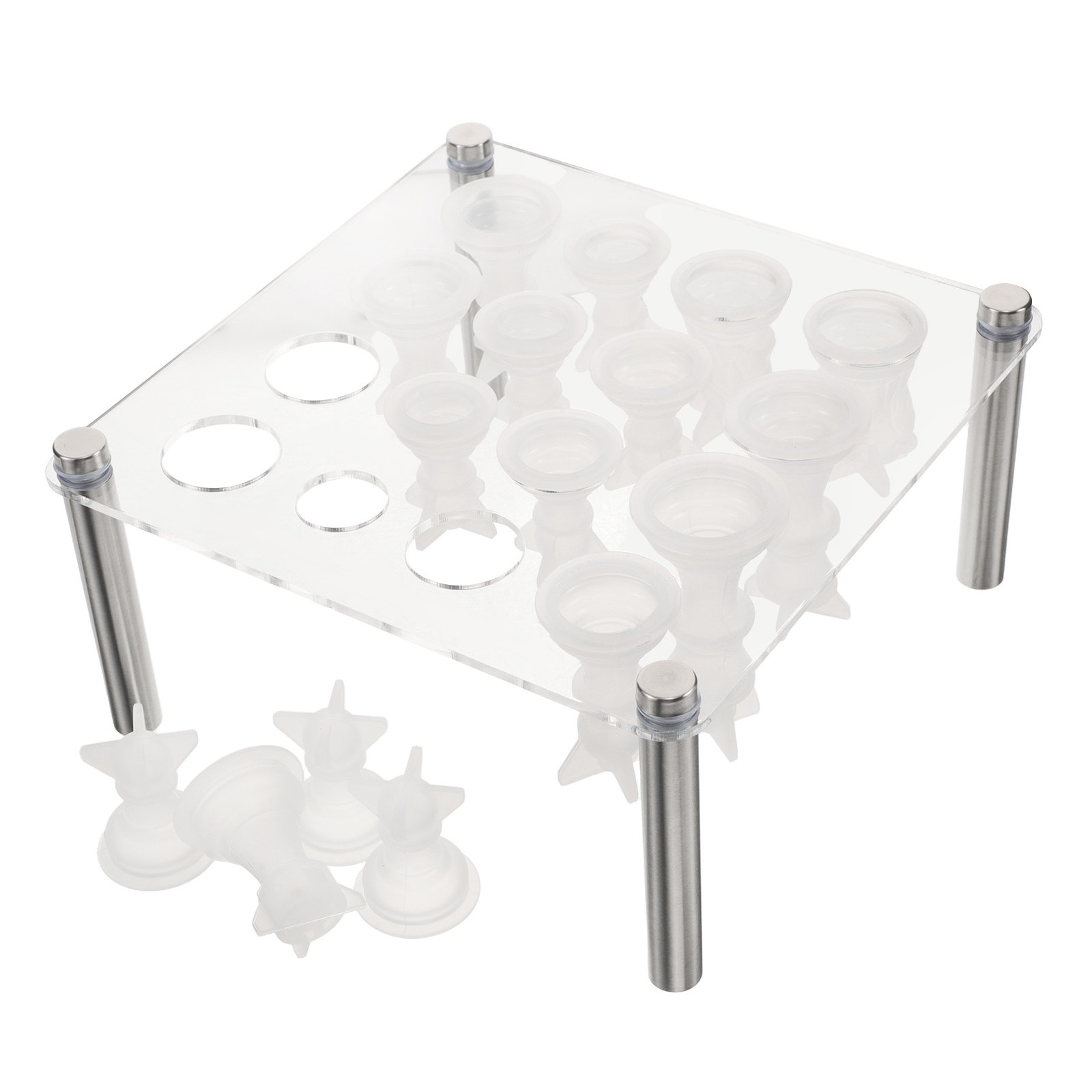 Resin Craft Workshop - 1Set Chess Piece Silicone Mold Kit