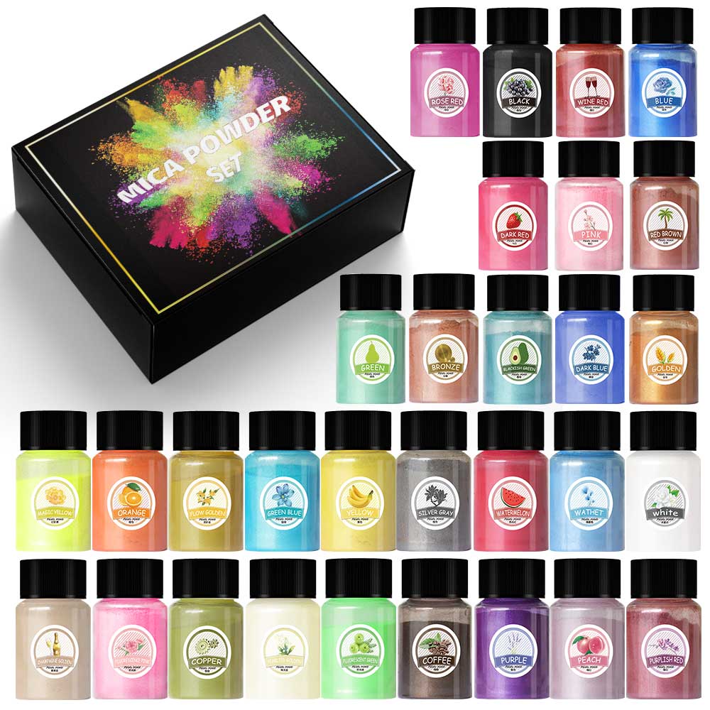 Epoxy Uv Resin Kit - 10ml Pearl Powder Epoxy Resin Pigment