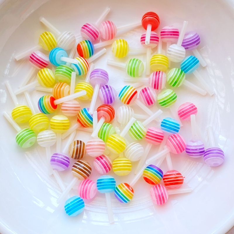 Flower Preservation Resin - 40Pcs New Cute Mixed Little Lollipop