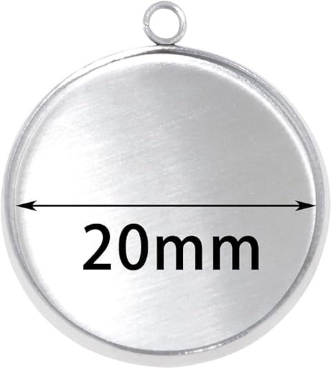 20 Pieces Stainless Steel Roun - Crafting Resin ulasan dan harga