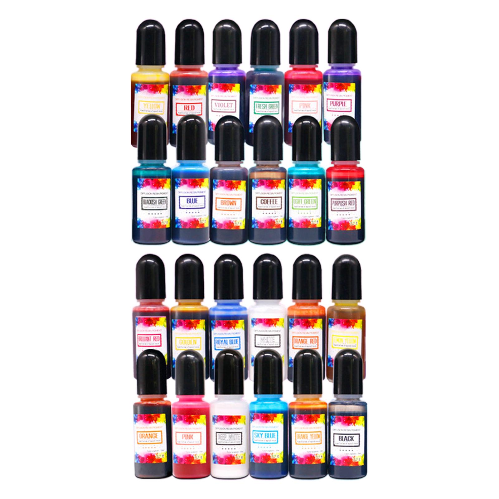 24Pcs Alcohol Inks Epoxy Resin - Resin Dye Alcohol ulasan dan harga