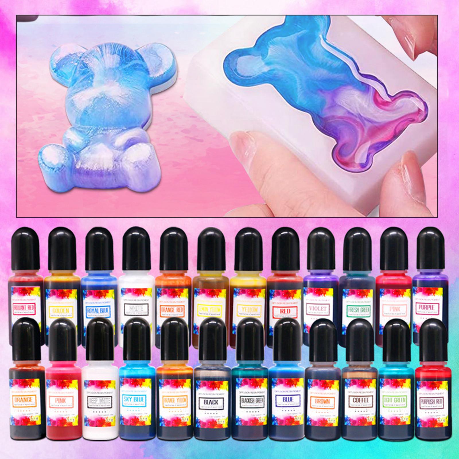 24Pcs Alcohol Inks Epoxy Resin - Resin Dye Alcohol ulasan dan harga