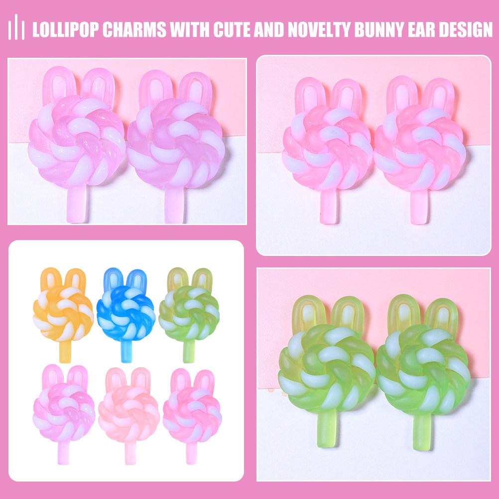 24Pcs Cute Cartoon Lollipop Ch - Crafting Resin ulasan dan harga