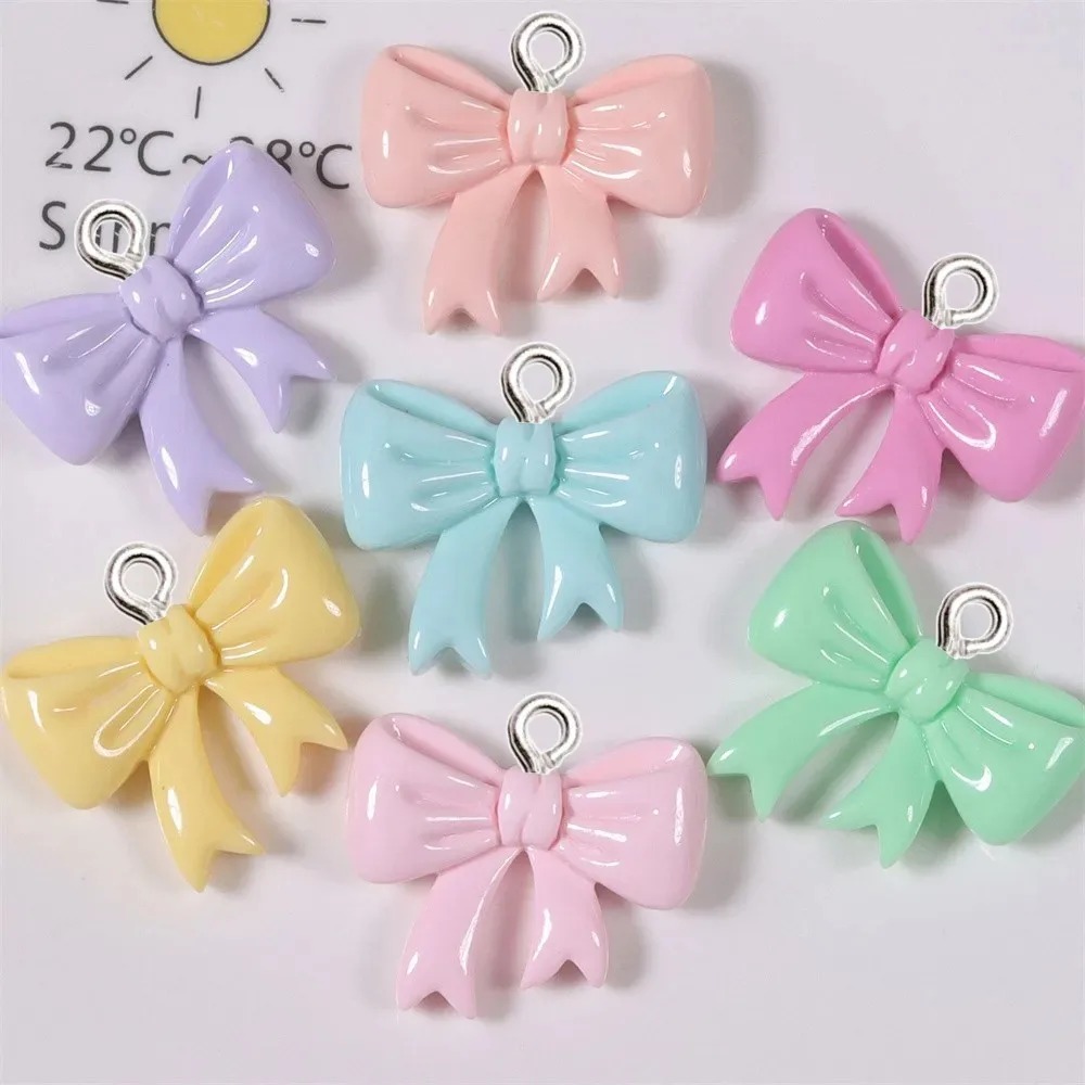 10 Pieces Candy Color Bow Resi - Resin Crafts Diy ulasan dan harga