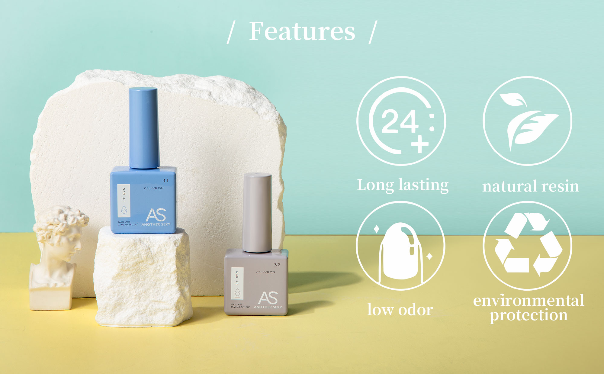 AS 15ml Gel Nail Polish Not Se - Resin Glitter Pack ulasan dan harga