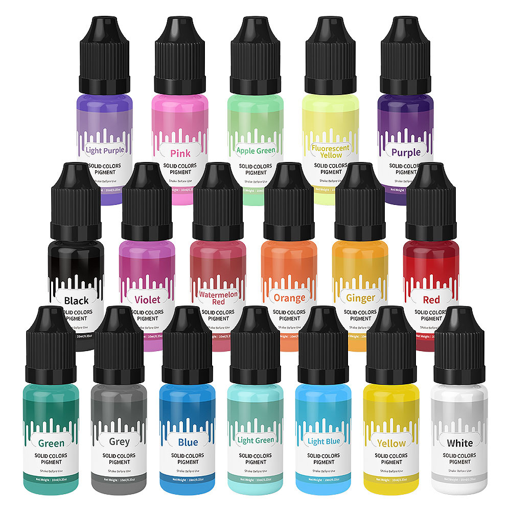 18Colors 10ml Macaron Solid Pa - Resin Pigment Set ulasan dan harga