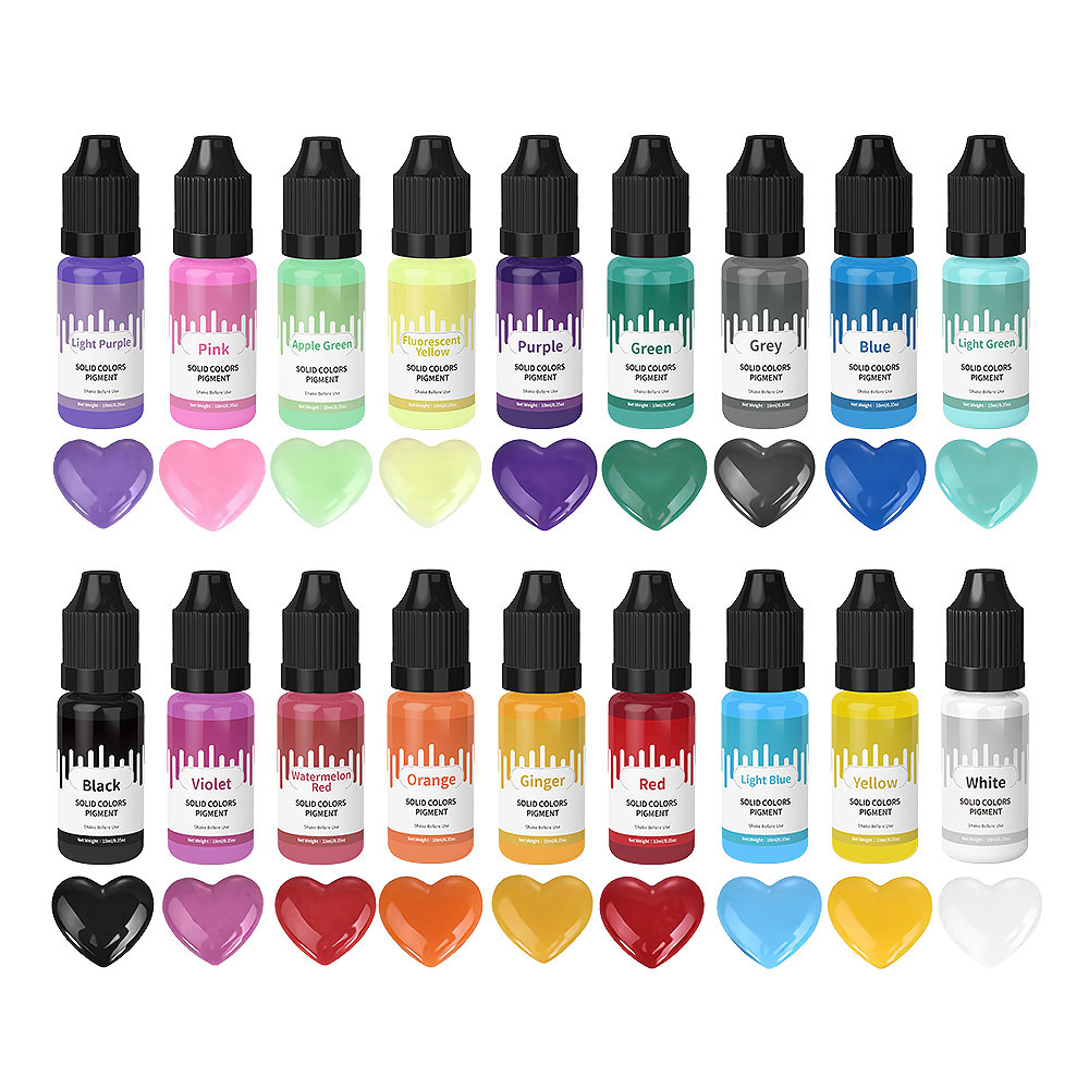 18Colors 10ml Macaron Solid Pa - Resin Pigment Set ulasan dan harga