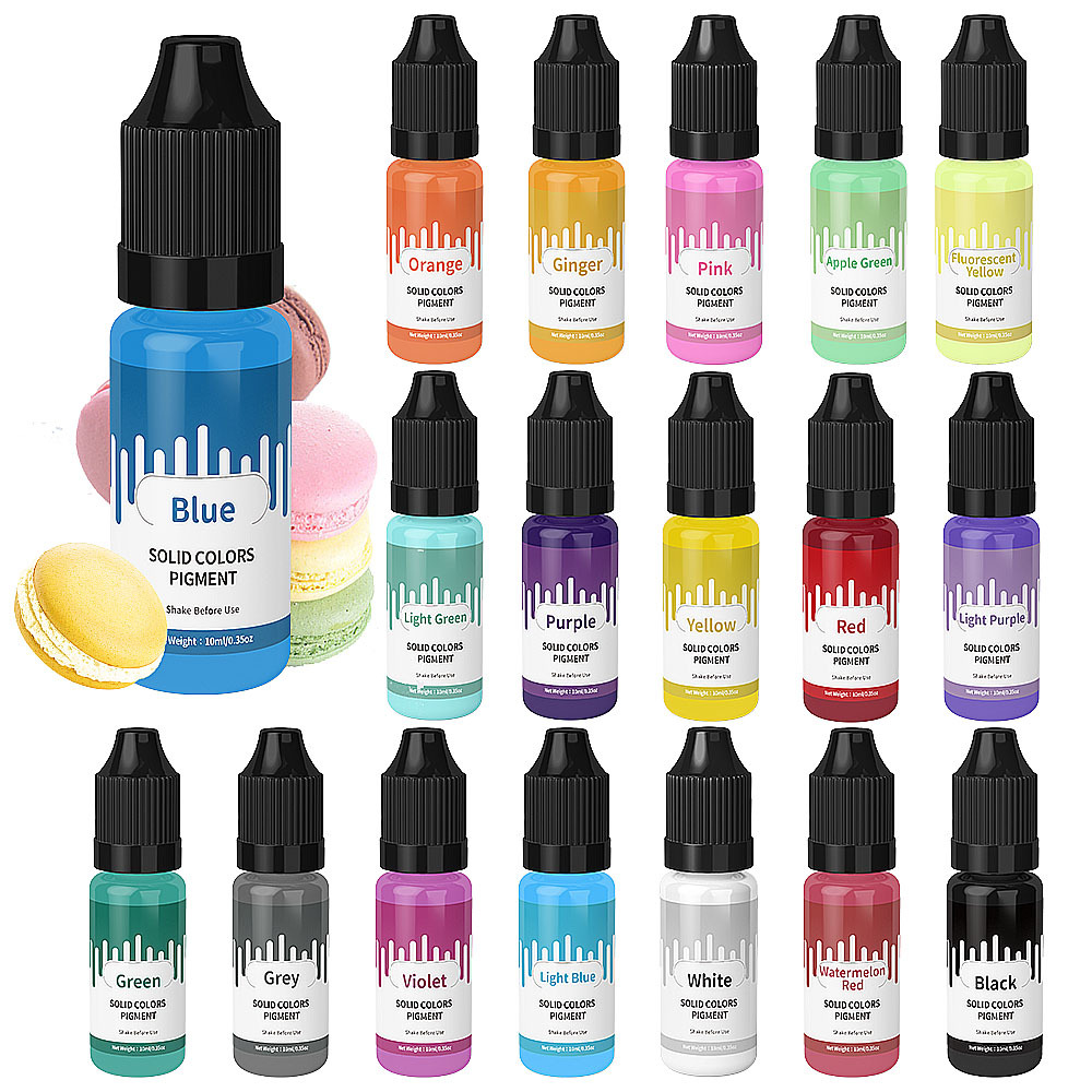 18Colors 10ml Macaron Solid Pa - Resin Pigment Set ulasan dan harga