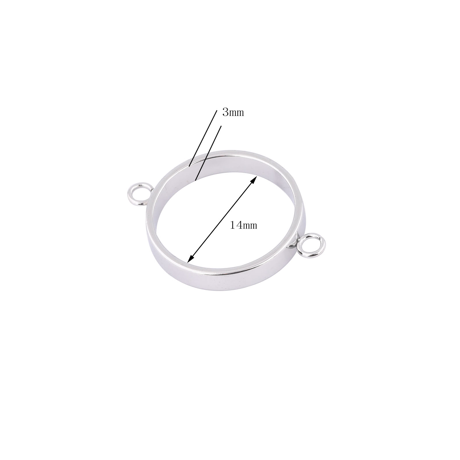 10pcs Stainless Steel 14mm Ope - Resin Craft Projects ulasan dan harga