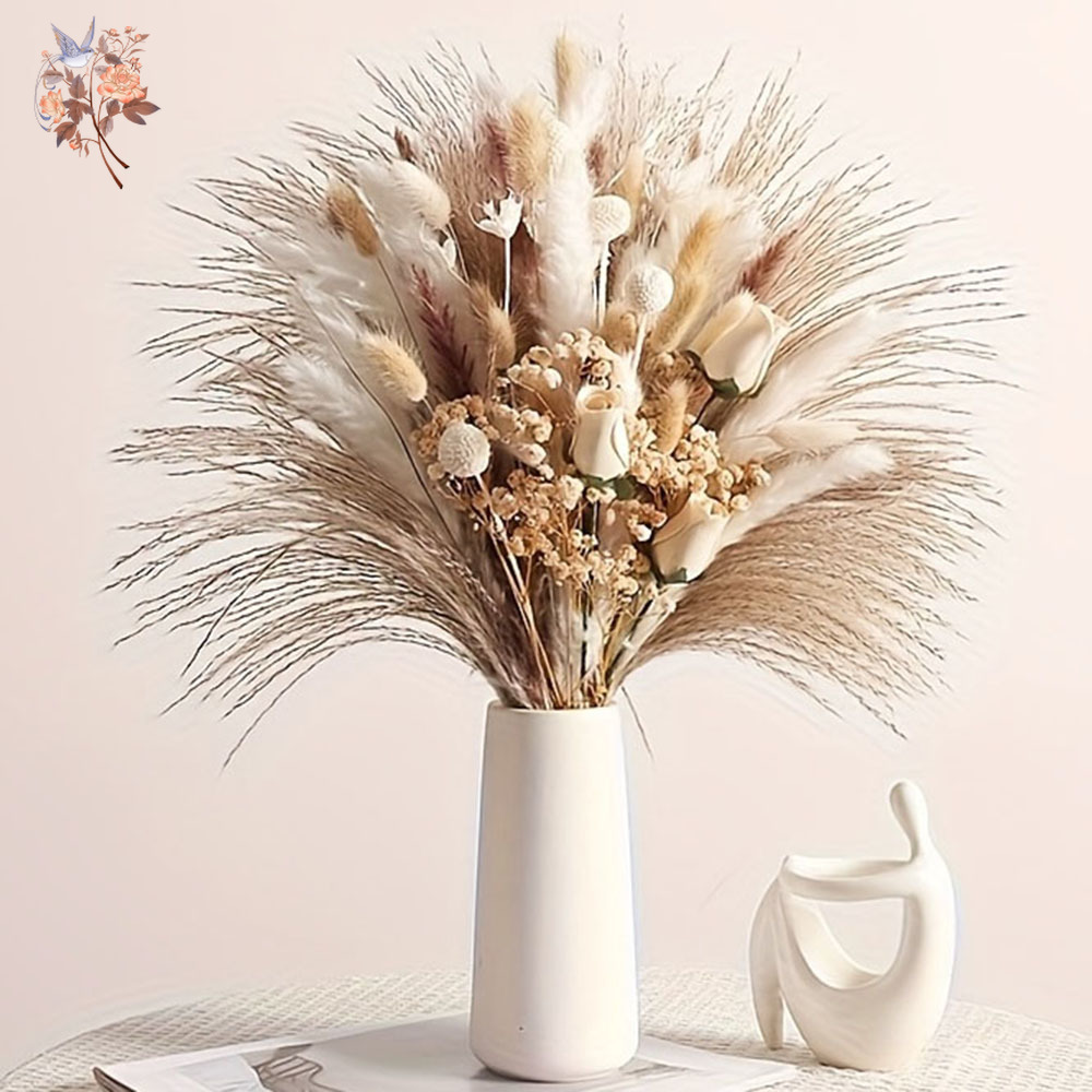 80Pcs Artificial Dried Flowers - Dried Flower Bulk ulasan dan harga