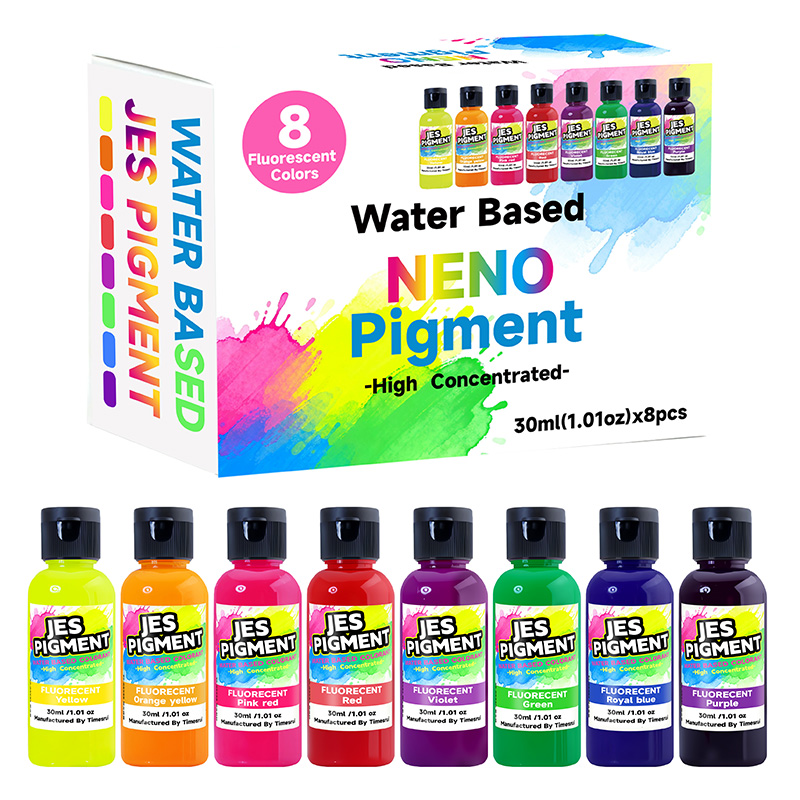 8colors/set fluorescent pigmen - Resin Pigment Set ulasan dan harga