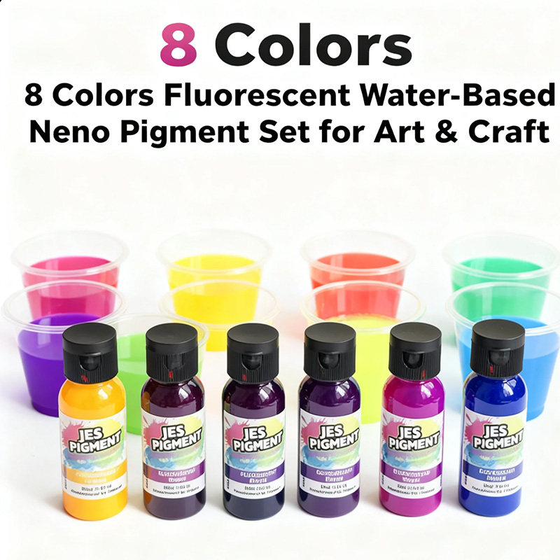 8colors/set fluorescent pigmen - Resin Pigment Set ulasan dan harga