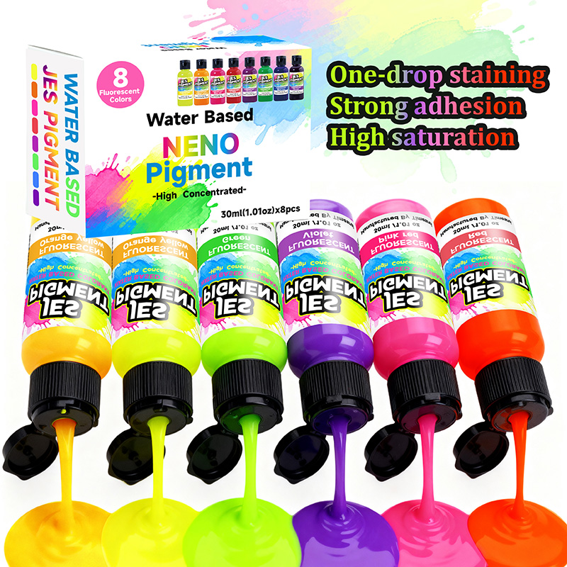 8colors/set fluorescent pigmen - Resin Pigment Set ulasan dan harga