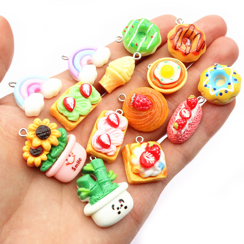 10pcs Mixed Colors Resin Cute  - Flower Preservation Resin ulasan dan harga