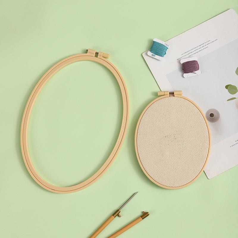 Imitation Bamboo Plastic Oval  - Wood Ring Blank ulasan dan harga