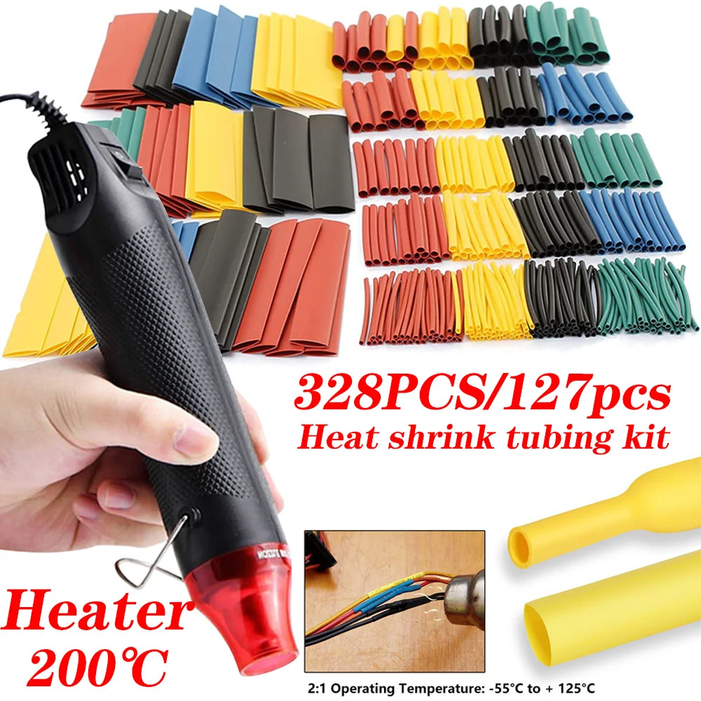 580/530/127PCS Heat Shrink Tub - Heat Gun Small ulasan dan harga