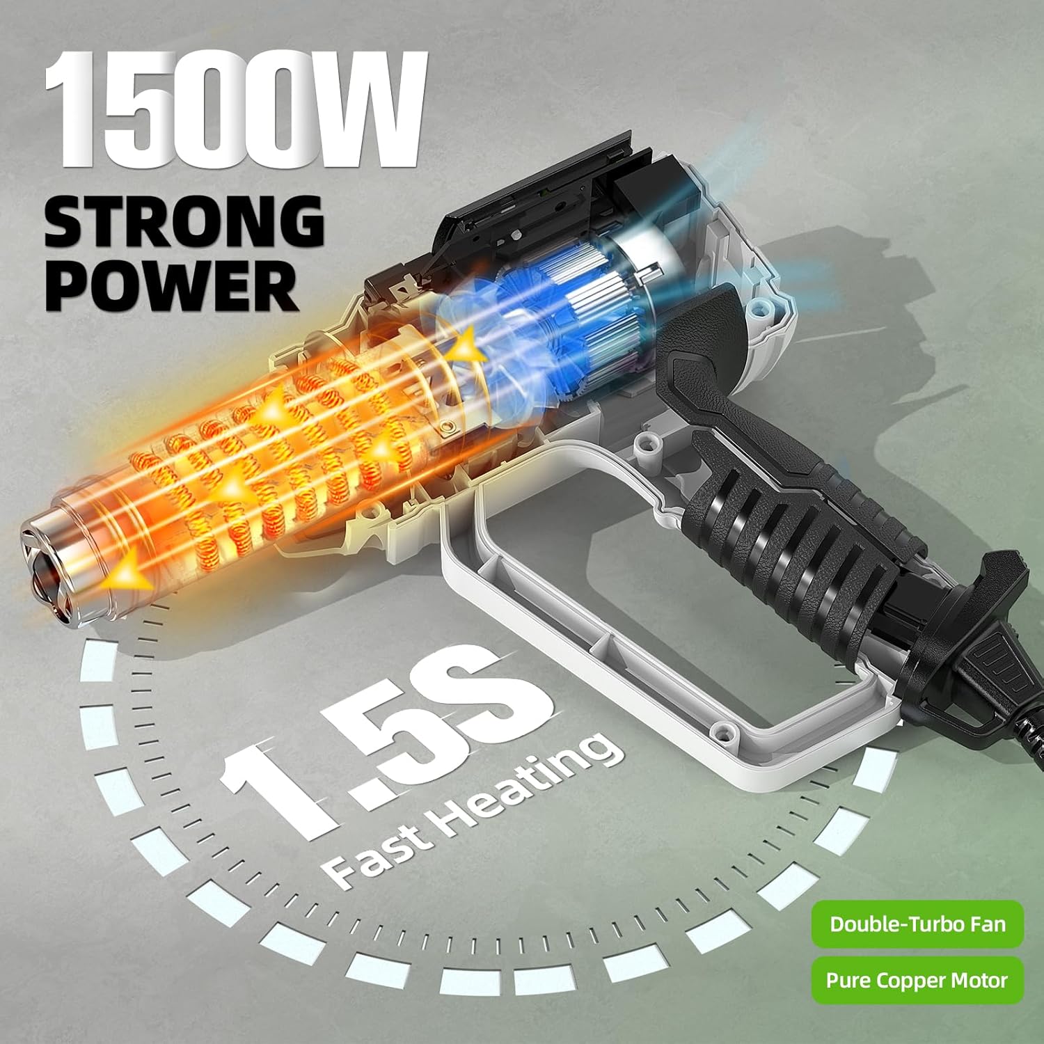 Hot Air Gun with LCD 12 Variab - Heat Gun Small ulasan dan harga