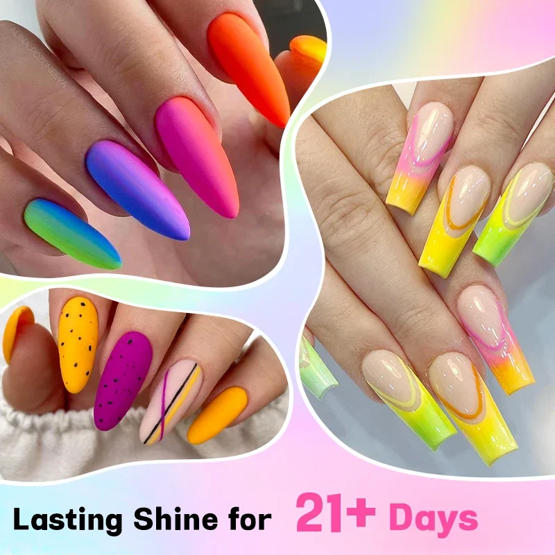 6Pcs/Set 10ML Gel Nail Polish  - Resin Glitter Pack ulasan dan harga