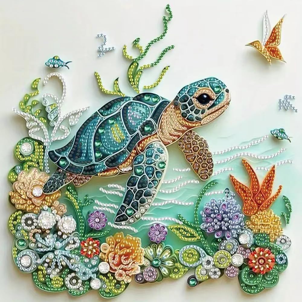 Sea Turtle Animal Diamond Pain - Resin Craft For Beginners ulasan dan harga