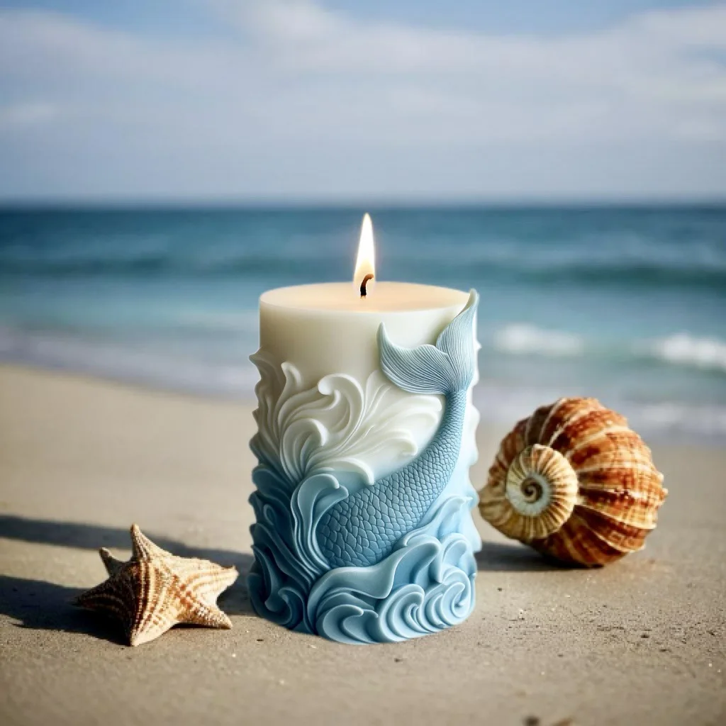 2024 ocean wave foam cylindric - Resin Ocean Wave Mold ulasan dan harga