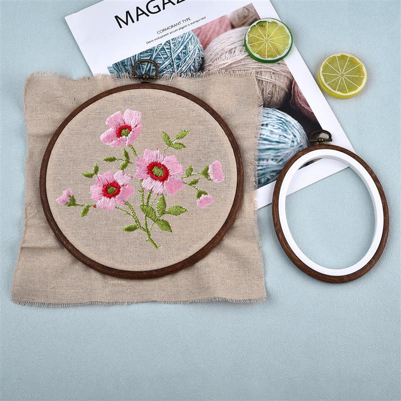Sewing Tool Round Oval Wooden  - Wood Ring Blank ulasan dan harga