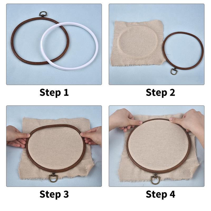 Sewing Tool Round Oval Wooden  - Wood Ring Blank ulasan dan harga