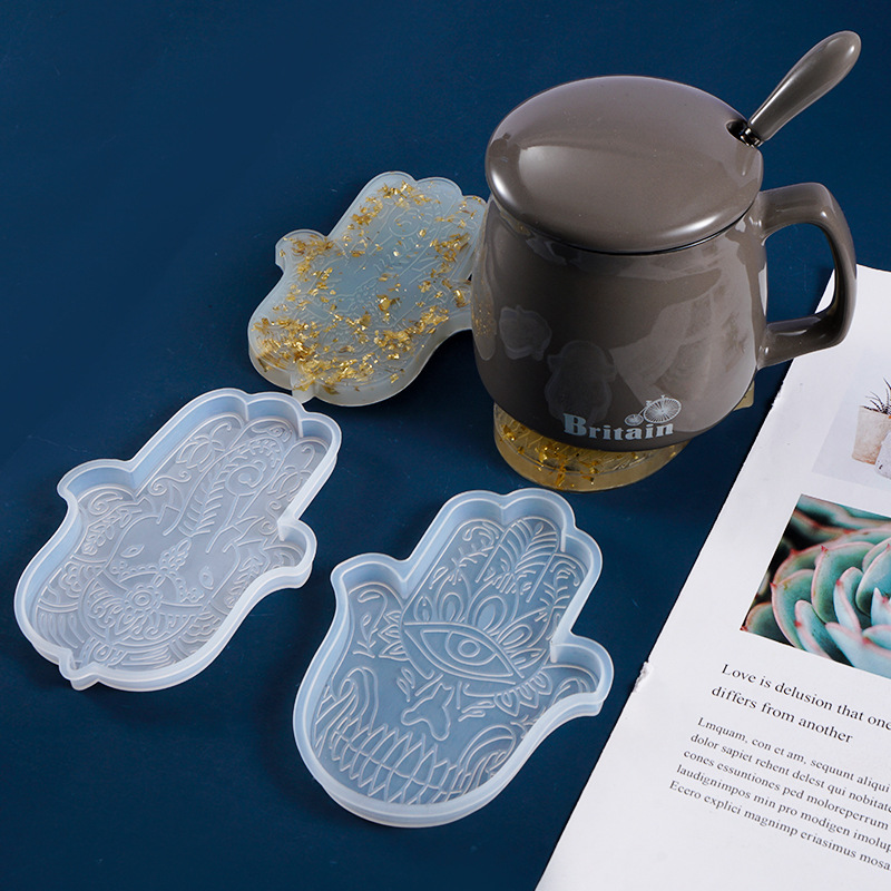 1 Pcs DIY Coaster Hand of Fati - Silicone Mold Tray ulasan dan harga
