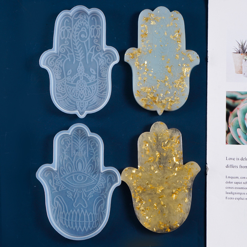 1 Pcs DIY Coaster Hand of Fati - Silicone Mold Tray ulasan dan harga