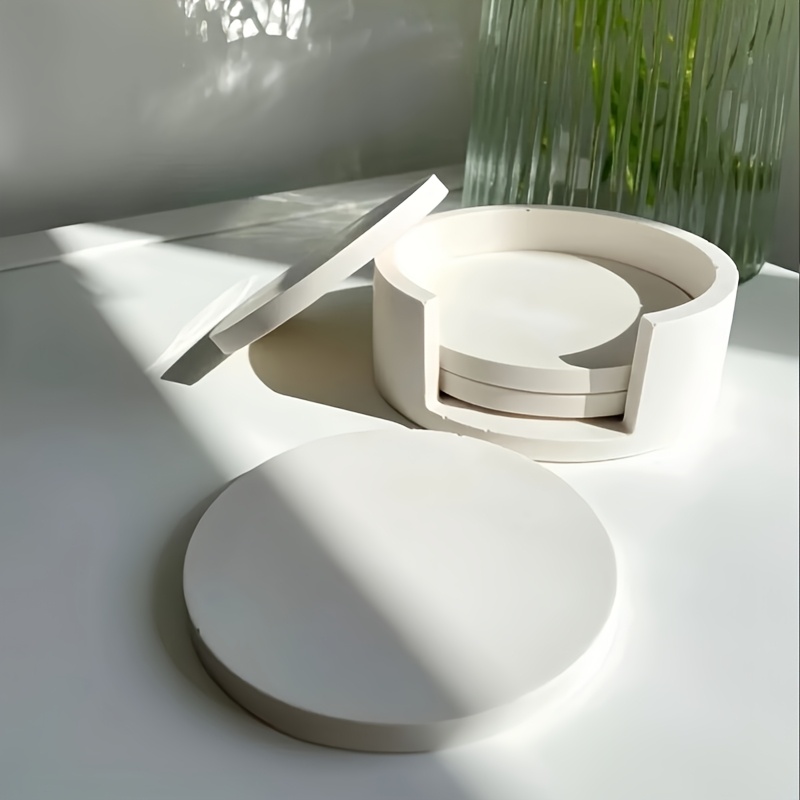 5pcs Round Coaster Silicone Mo - Serving Tray Mold ulasan dan harga
