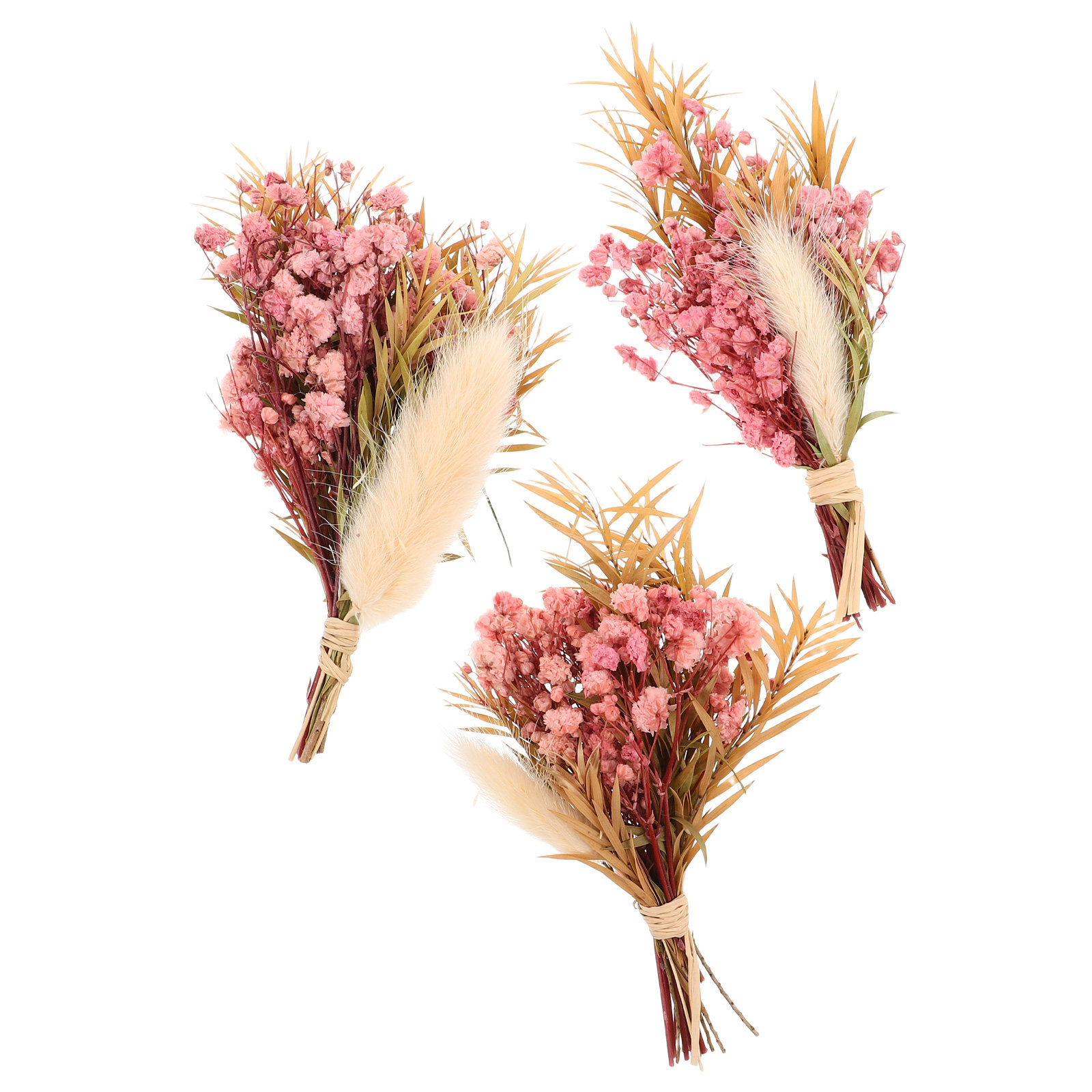 3Pcs Mini Dried Floral Bouquet - Dried Flower Bulk ulasan dan harga