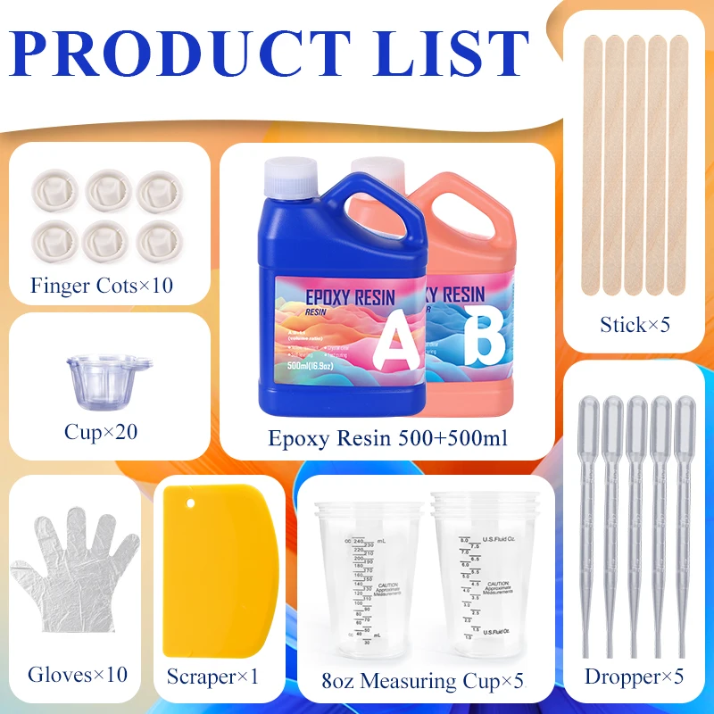Easy Mixing Epoxy Resin Kit Cr - Epoxy Uv Resin Kit ulasan dan harga