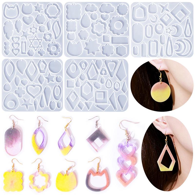 Geometry Earring Pendant Silic - Resin Ocean Wave Mold ulasan dan harga