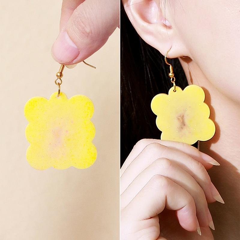 Geometry Earring Pendant Silic - Resin Ocean Wave Mold ulasan dan harga