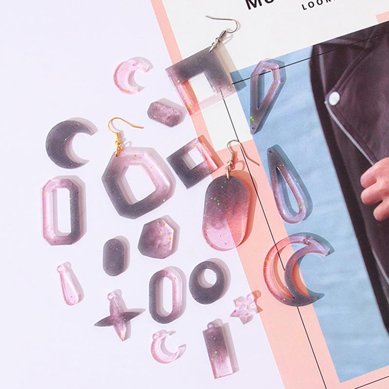 Geometry Earring Pendant Silic - Resin Ocean Wave Mold ulasan dan harga