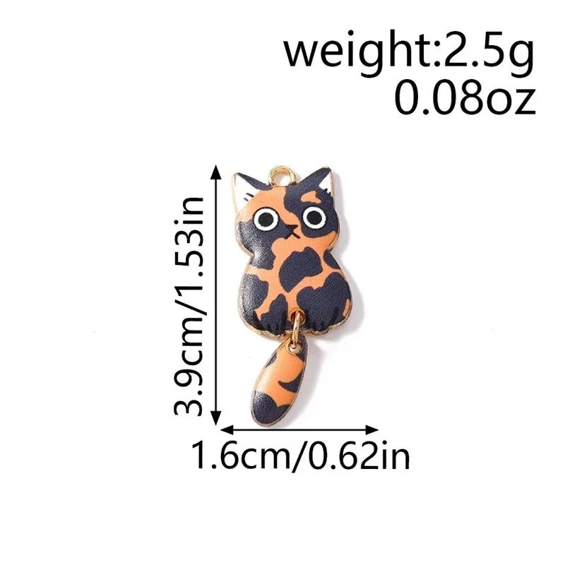10Pcs 16×39mm Cute Cartoon Cat - Resin Crafts Diy ulasan dan harga