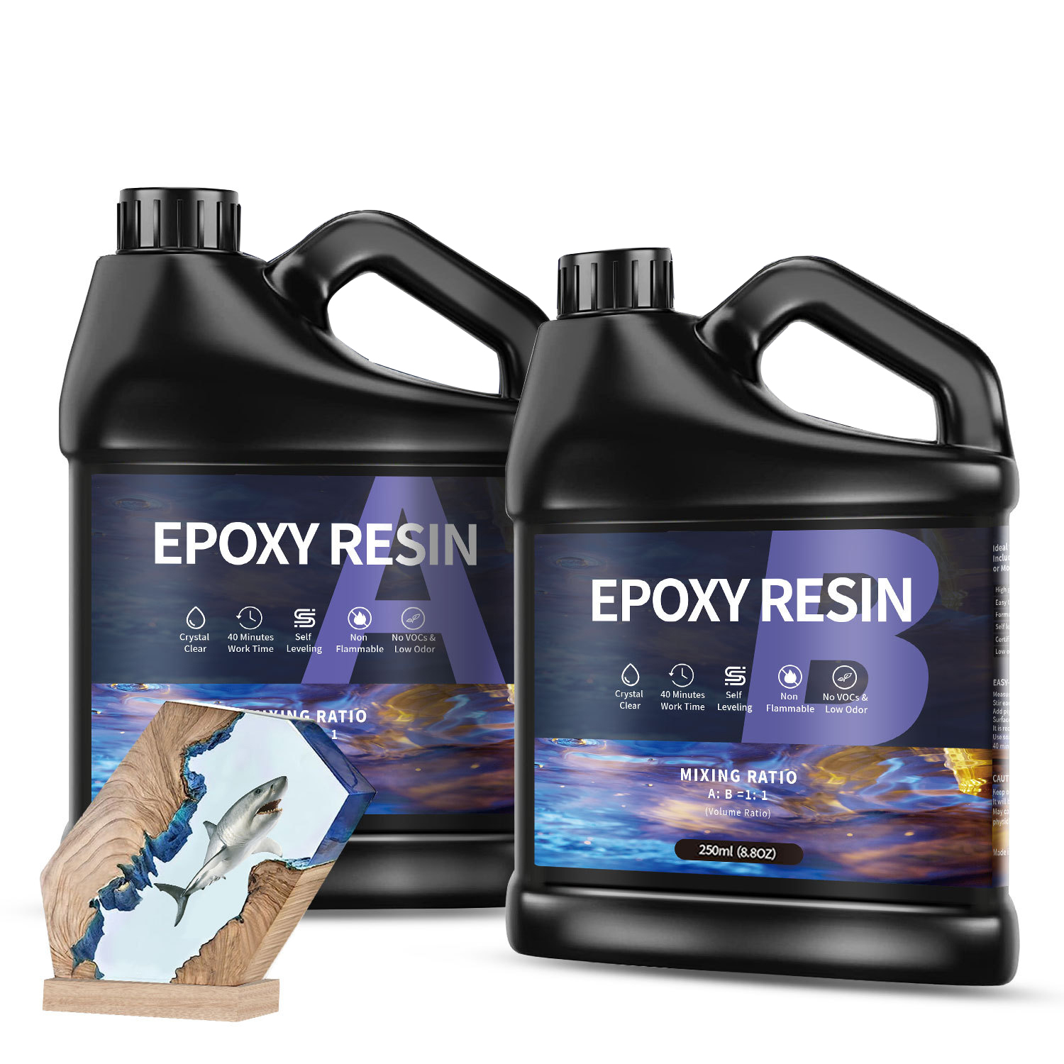 500g/1000g  AB Epoxy Resin Glu - Epoxy Uv Resin Kit ulasan dan harga