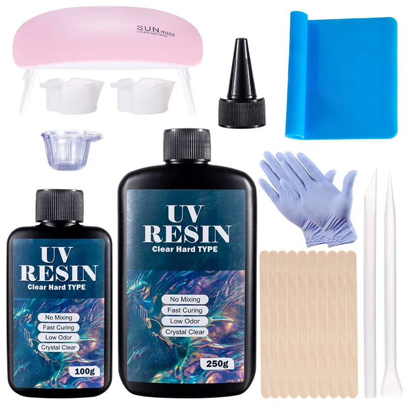 Hard UV Resin Glue Kit Fast Cu - Epoxy Uv Resin Kit ulasan dan harga