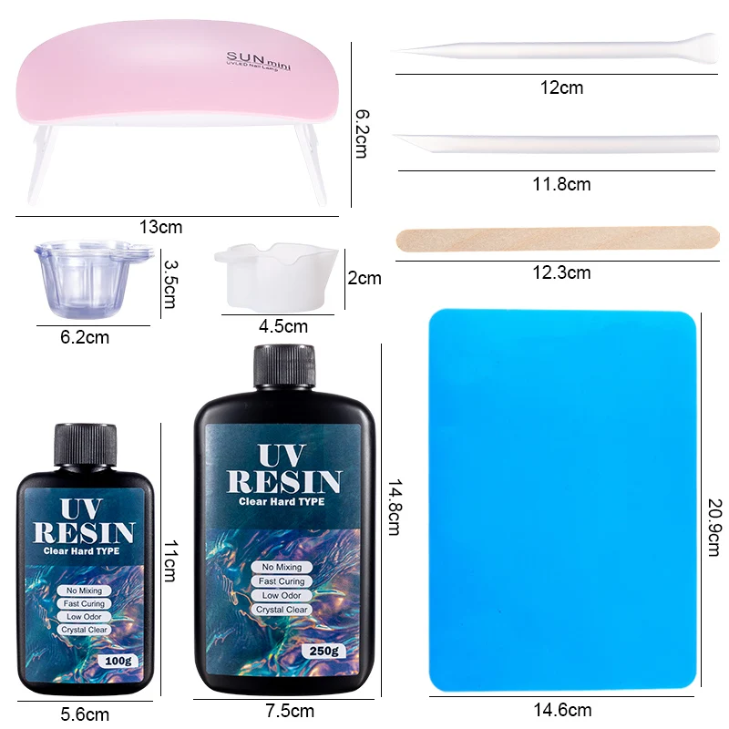 Hard UV Resin Glue Kit Fast Cu - Epoxy Uv Resin Kit ulasan dan harga