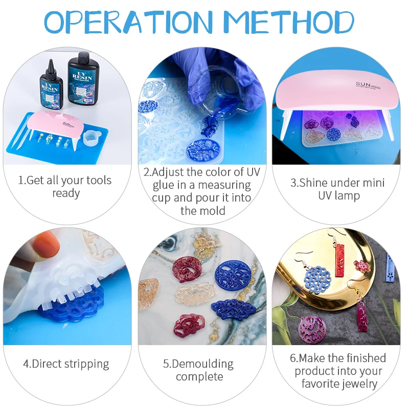 Hard UV Resin Glue Kit Fast Cu - Epoxy Uv Resin Kit ulasan dan harga