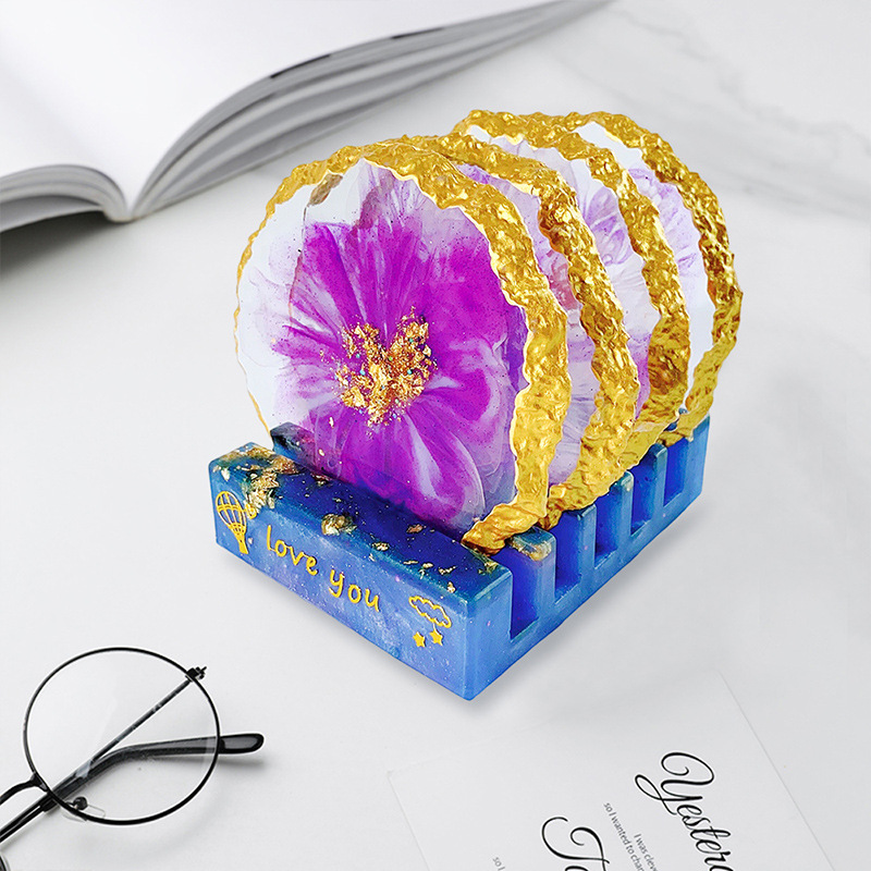 DM413 Drusy Coaster Resin Mold - Geode Mold Silicone ulasan dan harga