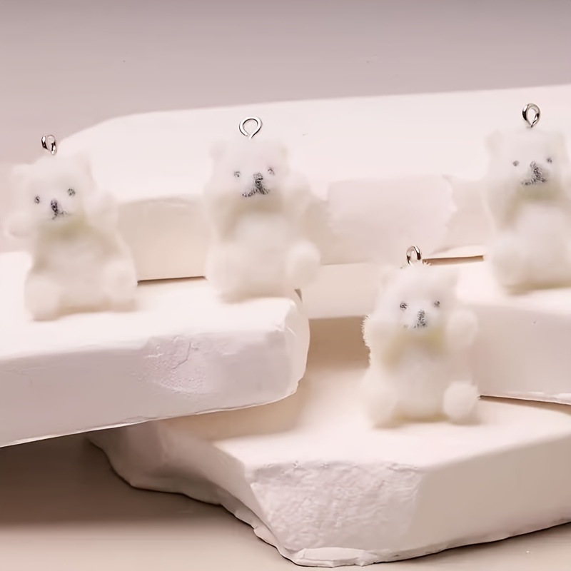 6Pcs Polar Bear Resin Charms C - Resin Crafts Diy ulasan dan harga