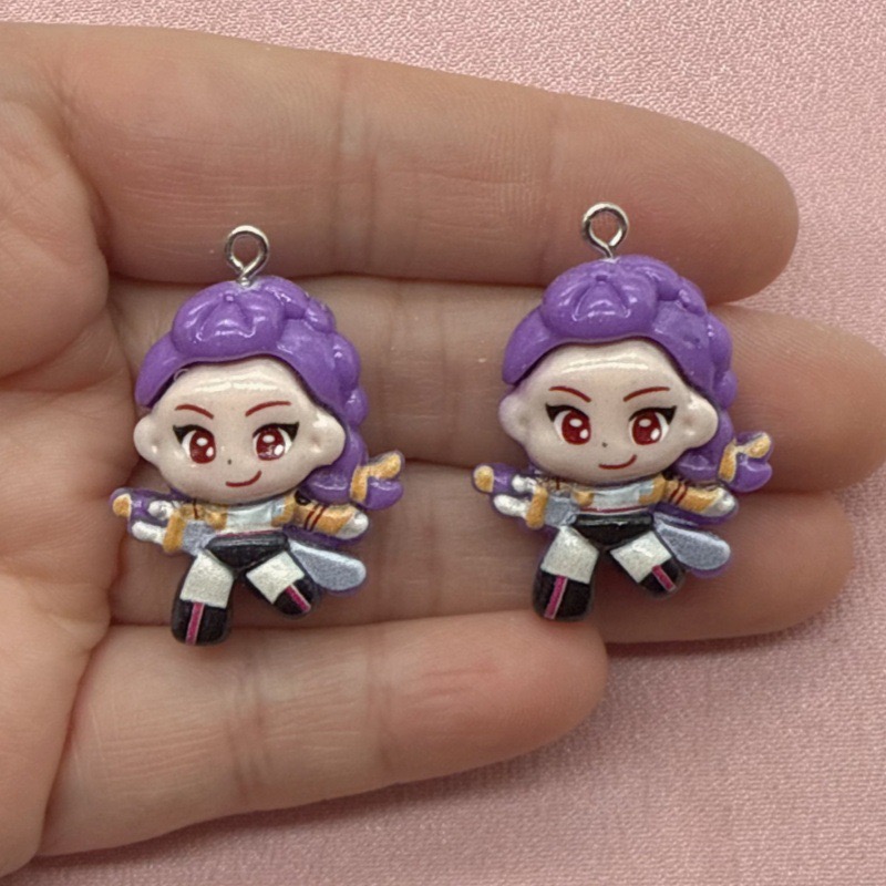 10pcs resin cartoon pendant, D - Resin Craft Projects ulasan dan harga