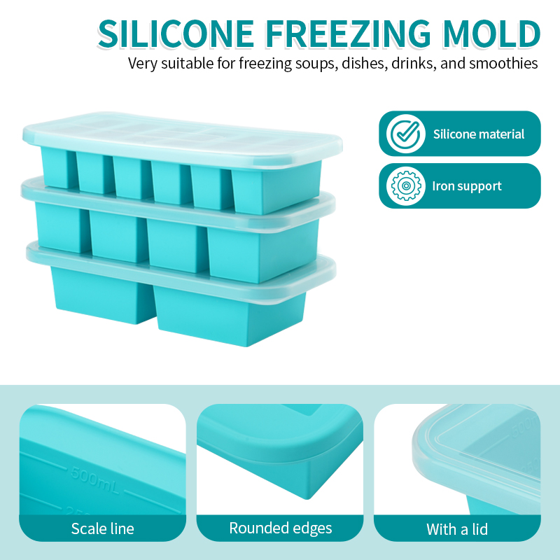 2 or 3-piece Silicone Freezer  - Serving Tray Mold ulasan dan harga