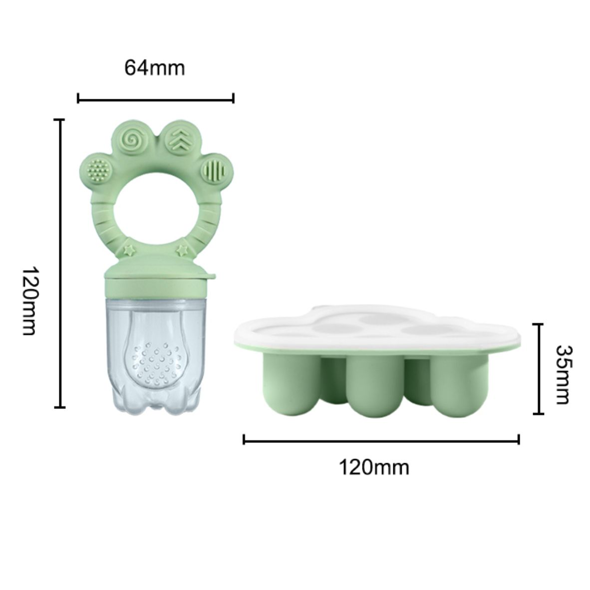 Baby Fruit Food Feeder & Freez - Silicone Mold Tray ulasan dan harga