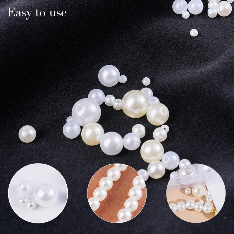 800pcs Artificial Faux Pearl R - Crafting Resin ulasan dan harga