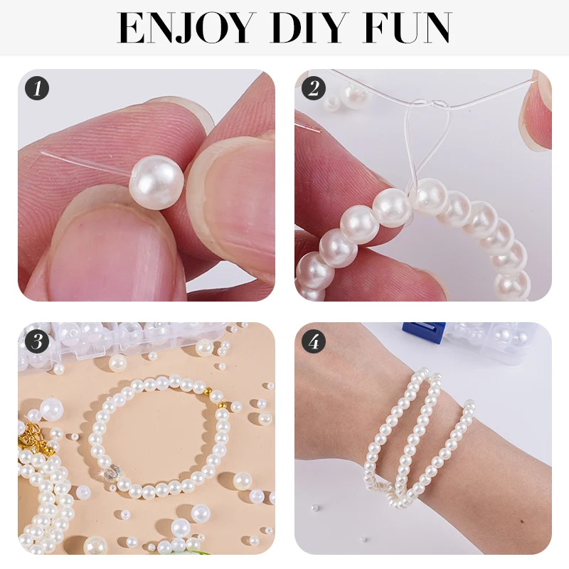 800pcs Artificial Faux Pearl R - Crafting Resin ulasan dan harga