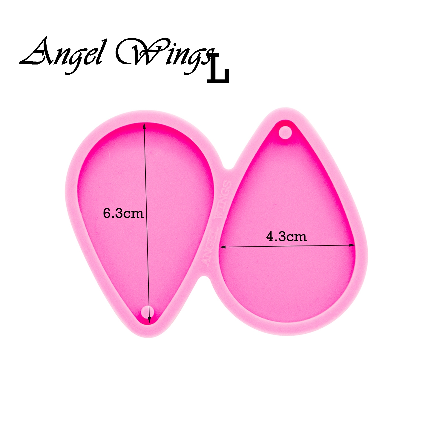 Shiny Tear Drop Hoop Earrings  - Geode Mold Silicone ulasan dan harga