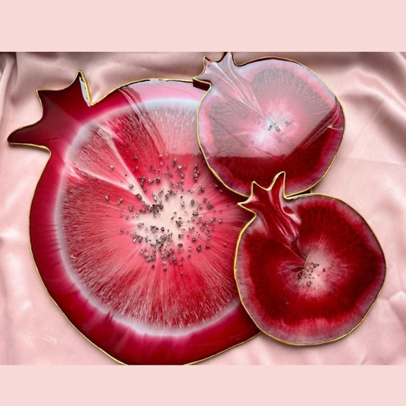 X6HE Pomegranate Geode Agate E - Geode Mold Silicone ulasan dan harga