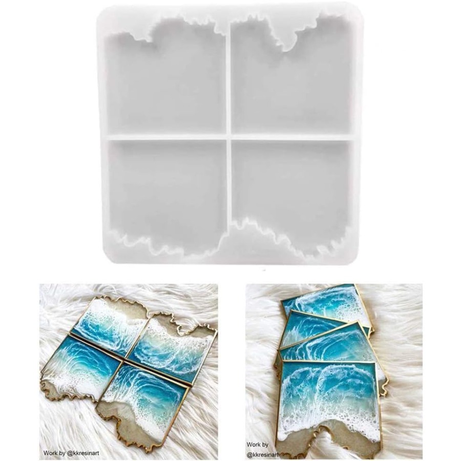 Ocean Wave Coaster Silicone Mo - Resin Ocean Wave Mold ulasan dan harga