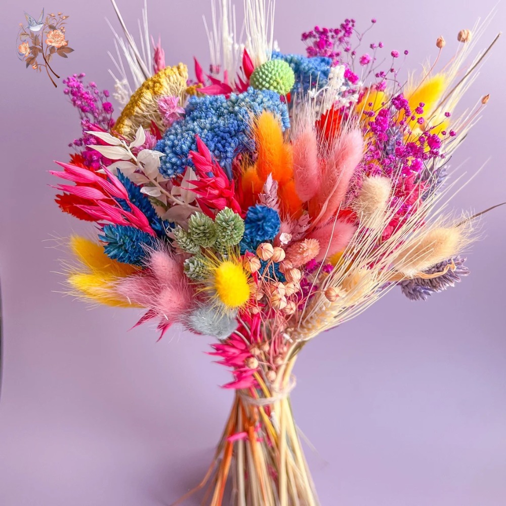 Colorful Dried Flowers Wedding - Dried Flower Bulk ulasan dan harga